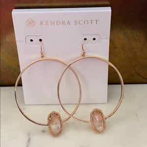 NWT Kendra Scott Elora Rose Gold and Brown MOP